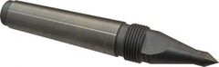 Royal Products - 0.938" Head Diam, Hardened Steel Long Point Solid Dead Center - 3MT Morse Taper, 0.38" Point Diam, 0.63" Point Length, 5-15/16" OAL - Eagle Tool & Supply