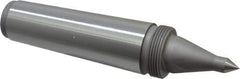 Royal Products - 1.748" Head Diam, Hardened Steel Long Point Solid Dead Center - 5MT Morse Taper, 1/2" Point Diam, 0.81" Point Length, 8-7/16" OAL - Eagle Tool & Supply