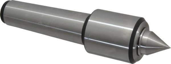 Royal Products - MT5 Taper Shank, 2.45" Head Diam 4,390 Lb Capacity Live Center - 5,000 Max RPM, 2.78" Head Length, 1-1/4" Point Diam, 1.47" Point Len, 2,240 Lb Max Workpc, 9-3/4" OAL, 1/2" Tip Diam, Standard Point - Eagle Tool & Supply