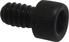 Value Collection - #4-40 UNC Hex Socket Drive, Socket Cap Screw - Alloy Steel, Black Oxide Finish, Fully Threaded, 3/16" Length Under Head - Eagle Tool & Supply