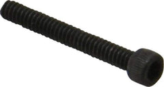 Value Collection - #4-40 UNC Hex Socket Drive, Socket Cap Screw - Alloy Steel, Black Oxide Finish, Fully Threaded, 7/8" Length Under Head - Eagle Tool & Supply
