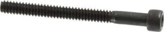 Value Collection - #6-32 UNC Hex Socket Drive, Socket Cap Screw - Alloy Steel, Black Oxide Finish, Partially Threaded, 1-1/2" Length Under Head - Eagle Tool & Supply