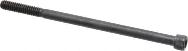 Value Collection - 1/4-20 UNC Hex Socket Drive, Socket Cap Screw - Alloy Steel, Black Oxide Finish, Partially Threaded, 4-1/2" Length Under Head - Eagle Tool & Supply
