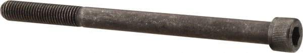 Value Collection - 1/4-28 UNF Hex Socket Drive, Socket Cap Screw - Alloy Steel, Black Oxide Finish, Partially Threaded, 3-1/2" Length Under Head - Eagle Tool & Supply