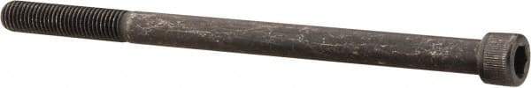 Value Collection - 1/4-28 UNF Hex Socket Drive, Socket Cap Screw - Alloy Steel, Black Oxide Finish, Partially Threaded, 4" Length Under Head - Eagle Tool & Supply