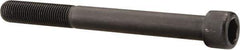 Value Collection - 3/8-24 UNF Hex Socket Drive, Socket Cap Screw - Alloy Steel, Black Oxide Finish, Partially Threaded, 3-3/4" Length Under Head - Eagle Tool & Supply