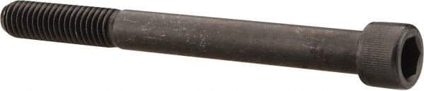 Value Collection - 7/16-14 UNC Hex Socket Drive, Socket Cap Screw - Alloy Steel, Black Oxide Finish, Partially Threaded, 4-1/2" Length Under Head - Eagle Tool & Supply