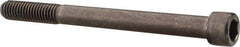 Value Collection - 7/16-14 UNC Hex Socket Drive, Socket Cap Screw - Alloy Steel, Black Oxide Finish, Partially Threaded, 5" Length Under Head - Eagle Tool & Supply