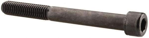 Value Collection - 1/2-13 UNC Hex Socket Drive, Socket Cap Screw - Alloy Steel, Black Oxide Finish, Partially Threaded, 4-3/4" Length Under Head - Eagle Tool & Supply