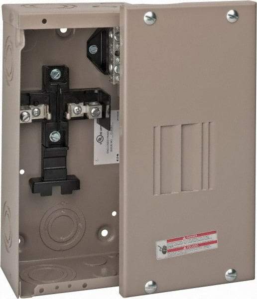 Eaton Cutler-Hammer - 2 Circuits, 120/240 VAC, 70 Amp Main, 14-2 AWG, Surface, Indoor Main Lug Load Center - 1 Phase, 1 NEMA Rating, 4-1/2 Inch Wide x 3.13 Inch Deep x 9-1/2 Inch High - Eagle Tool & Supply