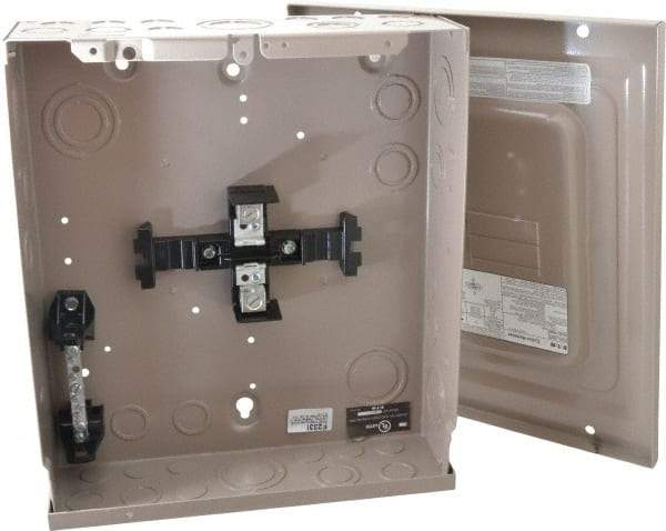 Eaton Cutler-Hammer - 4 Circuits, 120/240 VAC, 125 Amp Main, 14-1/0 AWG, Surface, Indoor Main Lug Load Center - 1 Phase, 1 NEMA Rating, 11 Inch Wide x 3.69 Inch Deep x 13 Inch High - Eagle Tool & Supply