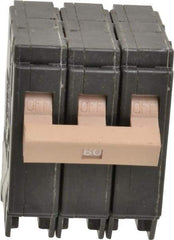 Eaton Cutler-Hammer - 60 Amp, 120/240 VAC, 3 Pole, Plug In Type CH Circuit Breaker - Thermal Magnetic Trip, 10 kA Breaking Capacity, 14-6 AWG - Eagle Tool & Supply