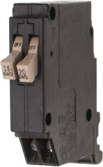 Eaton Cutler-Hammer - 15, 20 Amp, 120 VAC, 1 Pole, Plug In Twin Circuit Breaker - Thermal Magnetic Trip, 14-8 AWG, 18.8mm Deep x 83.6mm High x 75.7mm Wide - Eagle Tool & Supply