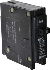 Eaton Cutler-Hammer - 25 Amp, 120/240 VAC, 1 Pole, Plug In Type BR Circuit Breaker - Thermal Magnetic Trip, 10 kA Breaking Capacity, 14-4 AWG - Eagle Tool & Supply