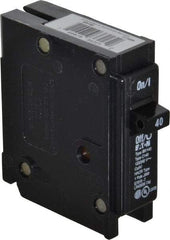 Eaton Cutler-Hammer - 40 Amp, 120/240 VAC, 1 Pole, Plug In Type BR Circuit Breaker - Thermal Magnetic Trip, 10 kA Breaking Capacity, 14-4 AWG - Eagle Tool & Supply