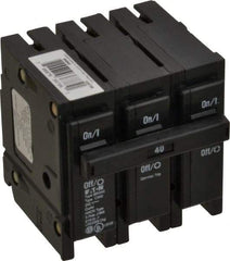 Eaton Cutler-Hammer - 40 Amp, 240 VAC, 3 Pole, Plug In Type BR Circuit Breaker - Magnetic Trip, 10 kA Breaking Capacity, 14-4 AWG - Eagle Tool & Supply