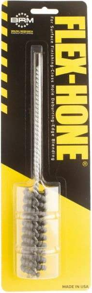 Brush Research Mfg. - 0.787" to 7/8" Bore Diam, 400 Grit, Boron Carbide Flexible Hone - Extra Fine, 8" OAL - Eagle Tool & Supply