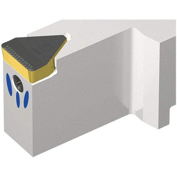 Iscar - THD, External, Right Hand, 1.575" Max Depth of Cut, 0.63" Max Groove Width, Indexable Grooving Tool Holder - TIGER 1615Y-IQ Insert Compatibility, 1-1/2" Shank Height, 1-1/2" Shank Width, 7" OAL, Through Coolant - Eagle Tool & Supply