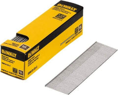 DeWALT - 18 Gauge 1-1/4" Long Brad Nails for Power Nailers - Steel, Bright Finish, Smooth Shank, Straight Stick Collation, Brad Head, Chisel Point - Eagle Tool & Supply