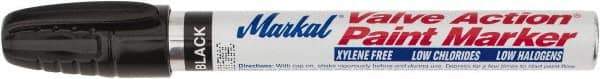 Markal - Black Permanent Marker - Felt Tip - Eagle Tool & Supply