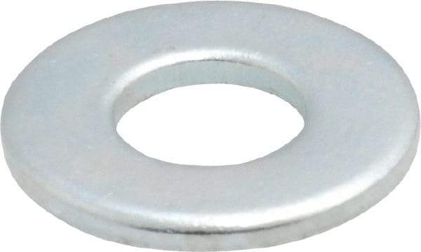 Value Collection - 1/4" Screw, Steel SAE Flat Washer - 9/32" ID x 5/8" OD, 1/16" Thick, Zinc-Plated Finish - Eagle Tool & Supply