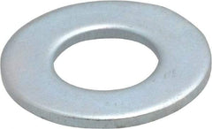 Value Collection - 3/8" Screw, Steel SAE Flat Washer - 13/32" ID x 13/16" OD, 1/16" Thick, Zinc-Plated Finish - Eagle Tool & Supply