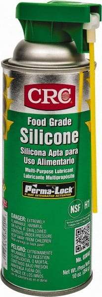 CRC - 16 oz Aerosol Nondrying Film/Silicone Penetrant/Lubricant - Clear & White, -40°F to 400°F, Food Grade - Eagle Tool & Supply