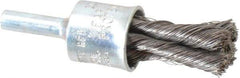 Osborn - 1/2" Brush Diam, Knotted, End Brush - 1/4" Diam Shank, 22,000 Max RPM - Eagle Tool & Supply