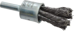 Osborn - 1/2" Brush Diam, Knotted, End Brush - 1/4" Diam Shank, 22,000 Max RPM - Eagle Tool & Supply