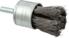 Osborn - 1" Brush Diam, Knotted, End Brush - 1/4" Diam Shank, 20,000 Max RPM - Eagle Tool & Supply