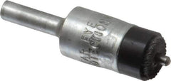 Osborn - 1/2" Brush Diam, End Brush - 1/4" Diam Shank, 1/8" Pilot Diam, 25,000 Max RPM - Eagle Tool & Supply