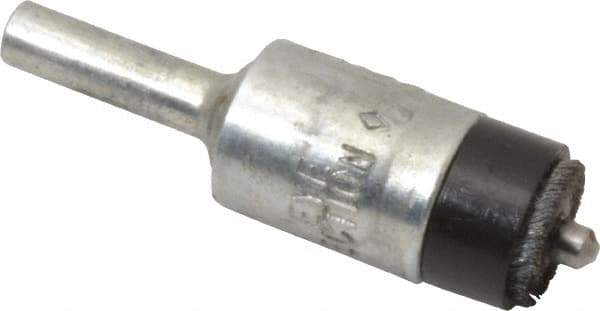 Osborn - 1/2" Brush Diam, End Brush - 1/4" Diam Shank, 5/32" Pilot Diam, 25,000 Max RPM - Eagle Tool & Supply