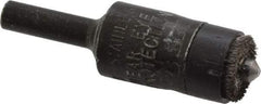Osborn - 1/2" Brush Diam, End Brush - 1/4" Diam Shank, 3/16" Pilot Diam, 25,000 Max RPM - Eagle Tool & Supply