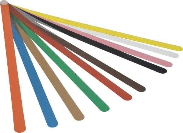 Precision Brand - 13 Piece, 0.001 to 0.03" Thick, Parallel Feeler Gage Set - 12" Leaf Length, 1/2" Wide, Plastic - Eagle Tool & Supply
