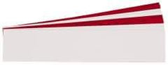 Gravotech - 10 Inch Long x 2 Inch High, Plastic Engraving Stock - Red and White - Eagle Tool & Supply