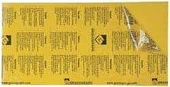 Gravotech - 24 Inch Long x 12 Inch High, Plastic Engraving Stock - Yellow and Black - Eagle Tool & Supply