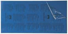 Gravotech - 24 Inch Long x 12 Inch High, Plastic Engraving Stock - Blue and White - Eagle Tool & Supply