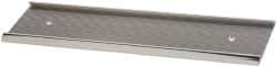 Gravotech - 8 Inch Long x 2 Inch High, Aluminum Wall Plate Holder - Silver - Eagle Tool & Supply