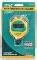 Extech - Stopwatch, Timer and Clock - Yellow - Eagle Tool & Supply