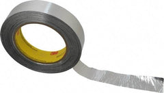 3M - 1" x 55m Silver Foil Tape - 4.6 mil, Acrylic Adhesive, Aluminum Foil Backing, 30 Lb/ln Tensile Strength, -65.2°F to 300°F, Series 425 - Eagle Tool & Supply