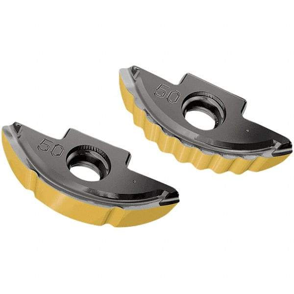 Iscar - BLR320 QT Grade IC882 Carbide Milling Insert - TiAlN/TiN Finish, 4.6mm Thick, 16mm Corner Radius - Eagle Tool & Supply