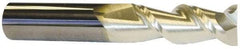 ProMax - 3/4", 1" LOC, 3/4" Shank Diam, 4" OAL, 2 Flute, Solid Carbide Square End Mill - Single End, ZrN Finish, Spiral Flute, 40° Helix, Centercutting, Right Hand Cut, Right Hand Flute, Series 108 - Eagle Tool & Supply