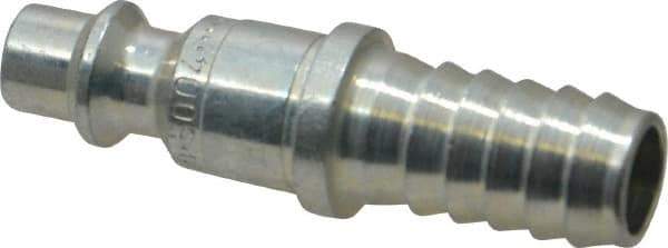 CEJN - Hose Barb Industrial Pneumatic Hose Connector - Steel Zinc-Plated, 1/4" Body Diam, 3/8" Hose ID - Eagle Tool & Supply