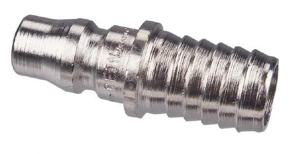 CEJN - Hose Barb Industrial Pneumatic Hose Connector - Steel Zinc Plated, 1/4" Body Diam, 1/4" Hose ID - Eagle Tool & Supply