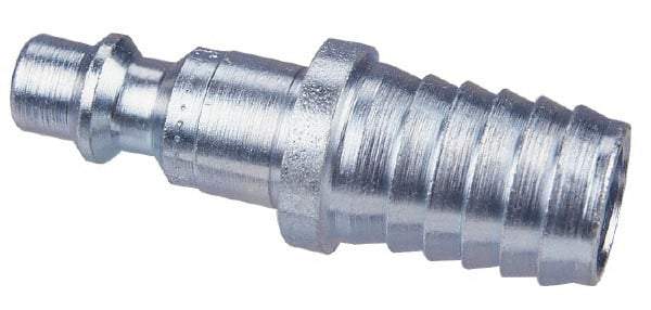 CEJN - Hose Barb Asian Pneumatic Hose Connector - Steel Zinc-Plated, 1/4" Body Diam, 1/4" Hose ID - Eagle Tool & Supply