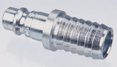 CEJN - Hose Barb European High Flow Pneumatic Hose Connector - Steel Zinc-Plated, 1/4" Body Diam, 1/2" Hose ID - Eagle Tool & Supply