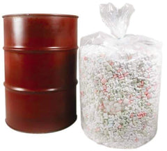 Made in USA - 5 Gal, 4 mil, LDPE Drum Liner - 19" Diam, 15" High, Flexible Liner - Eagle Tool & Supply