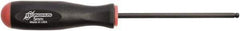 Bondhus - 5mm Hex Ball End Driver - 4.3" Blade Length, Rubber Grip Handle, 219mm OAL - Eagle Tool & Supply