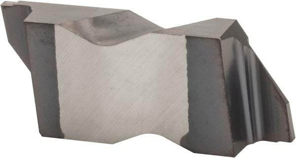 Kennametal - 3047NG K Grade KC5010, 1.19mm Cutting Width Carbide Grooving Insert - 1.91mm Max Depth of Cut, Left Hand, 0.19mm Corner Radius, TiAlN Finish - Eagle Tool & Supply