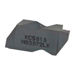 Kennametal - 3072NG K Grade KC5010, 1.83mm Cutting Width Carbide Grooving Insert - 2.39mm Max Depth of Cut, Left Hand, 0.19mm Corner Radius, TiAlN Finish - Eagle Tool & Supply
